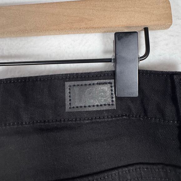 Lee Womens Relaxed Fit Straight Leg Jeans Instant Slim High Rise Black Waist 32 - Picture 11 of 12